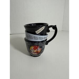 Disney Parks Alice In Wonderland "Mad Hatter" Twisted Triple Stack Tea Cup Mug